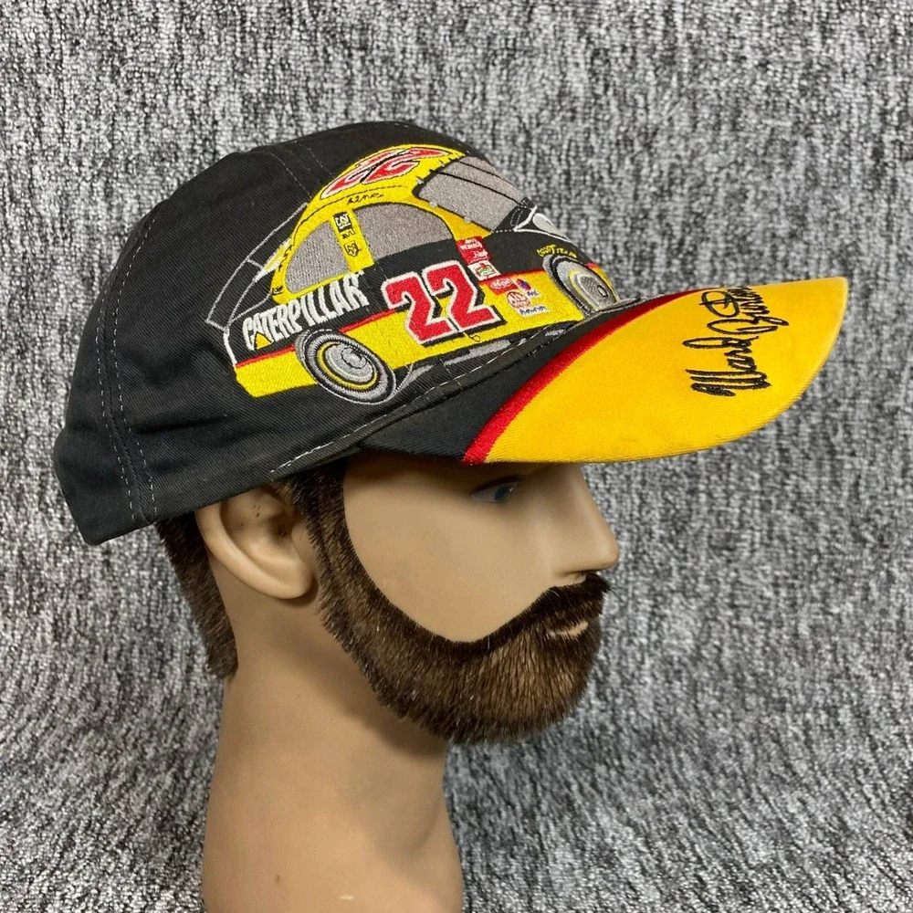 Vintage Ward Burton Hat Snapback CAT Caterpillar Racing 22 NASCAR Dodge Cap